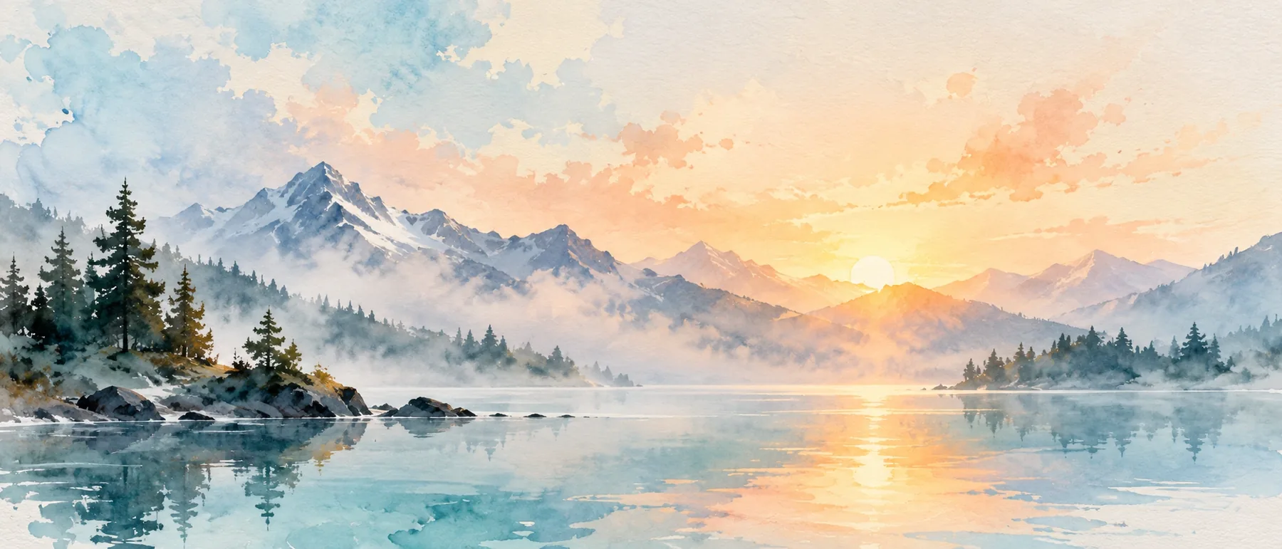 Open water at first light